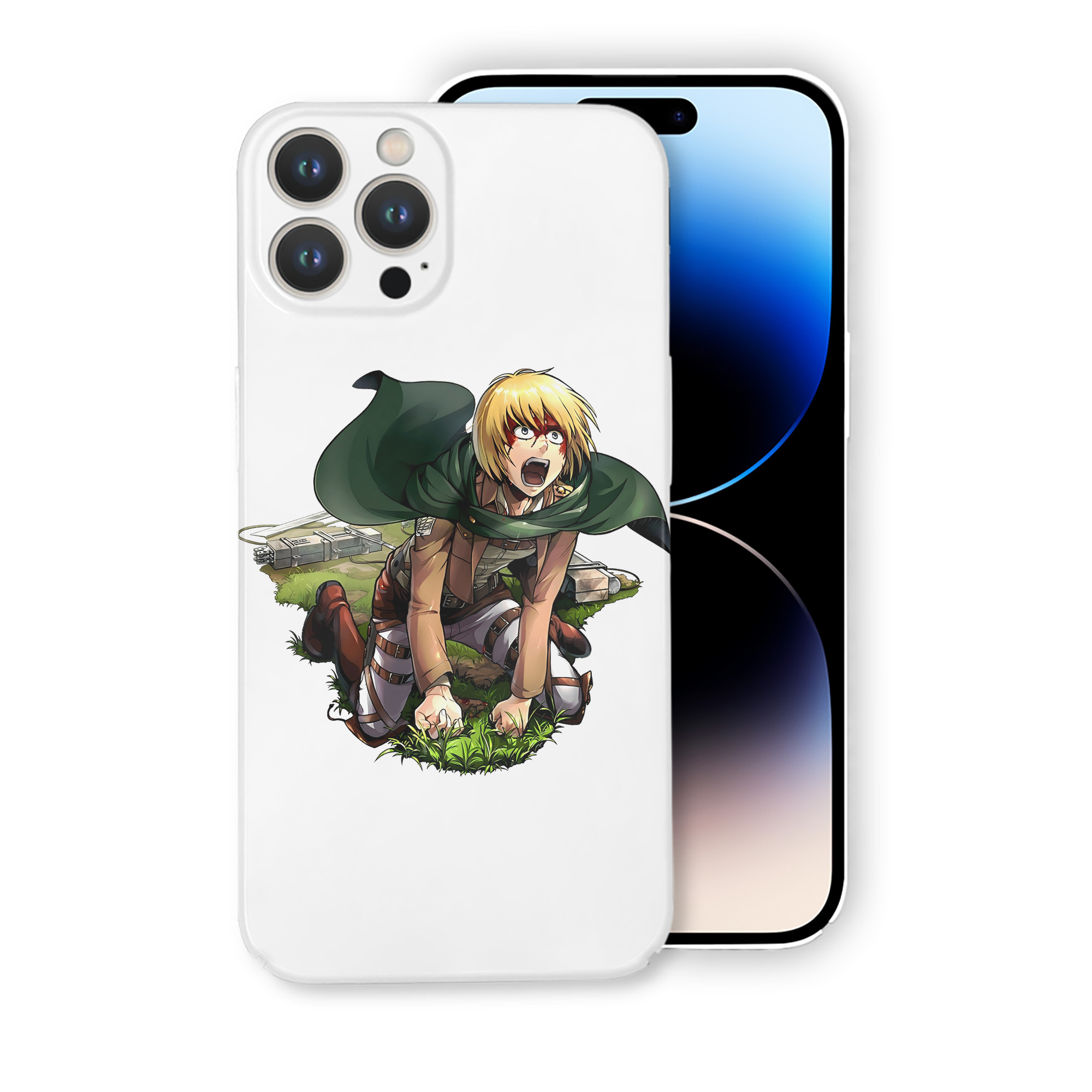（画像用） 進撃の巨人 アルミン·アルレルト Attack on Titan Armin Arlert 【iPhone 14シリーズ対応】ハードケース